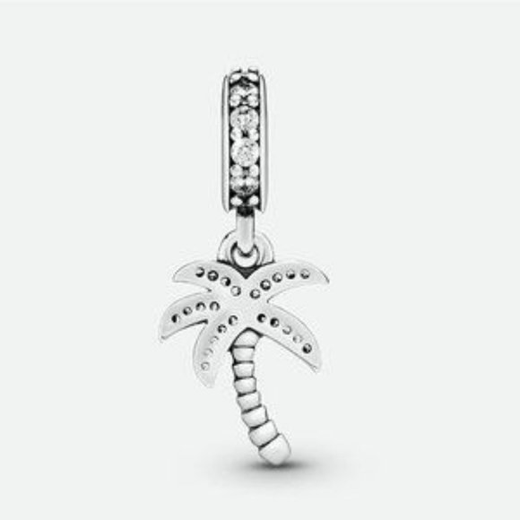 Pandora Dangle W/ Stiletto, Dress, Lipstick, Clear CZ & Enamel - Picture 4 of 5